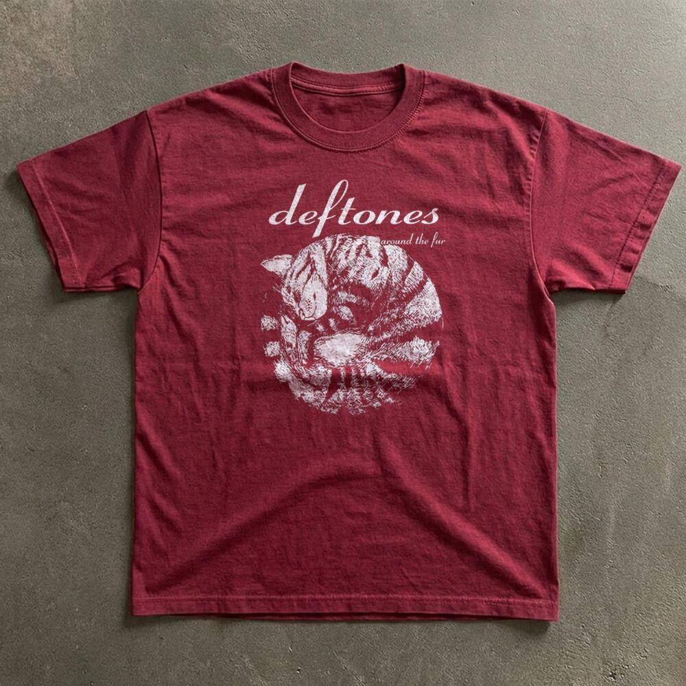 Gildan Deftones Around The Fur Graphic Band T-Shirt